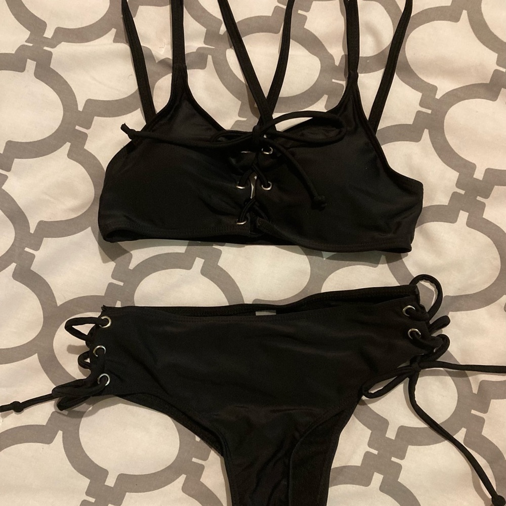 🍀3/$12 Sexy Black String Bikini